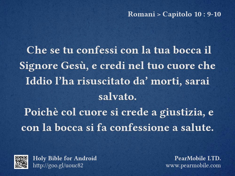 Romani, Capitolo 10:9-10